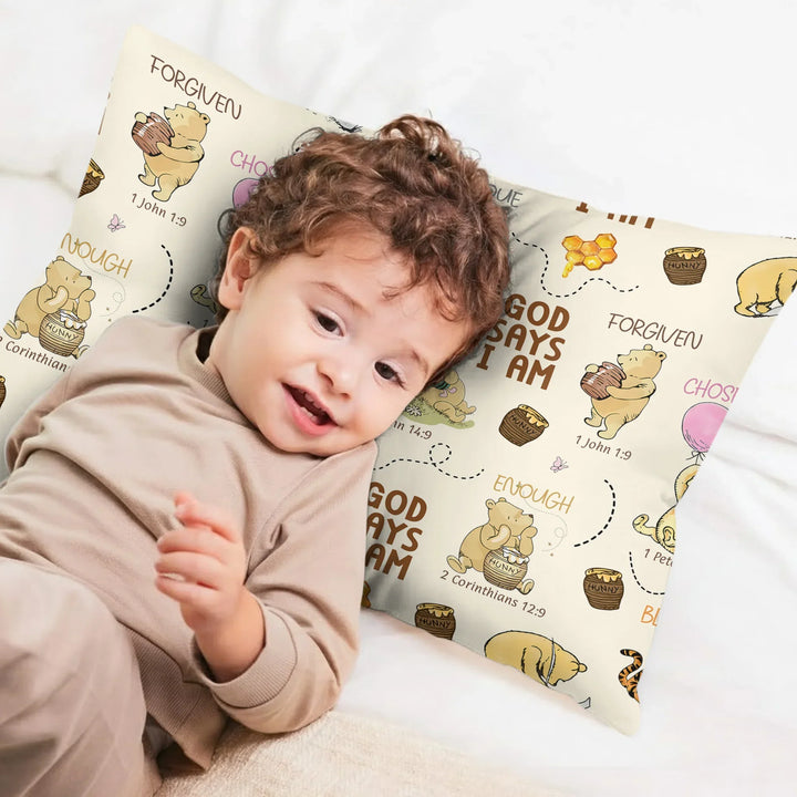 God Says I Am – Little Blessings Bamboo Pillow Case