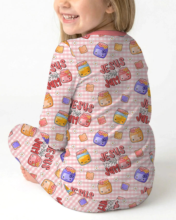 Jesus is My Jam Bamboo Two Piece Long Sleeve Pajama Set
