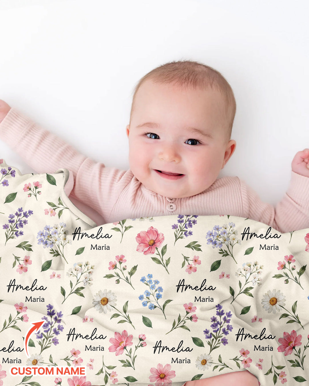 Wildflower Whispers Bamboo Blanket