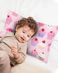 Valentine Emotional Cupcakes Bamboo Pillow Case