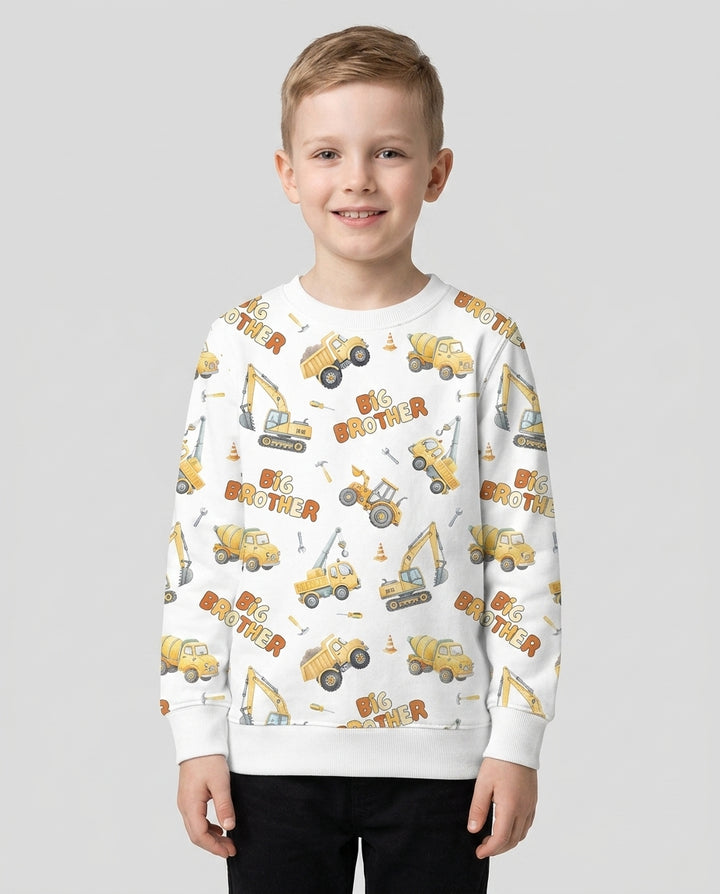 Custom Construction Matching Sibling Bamboo Crewneck Sweatshirt