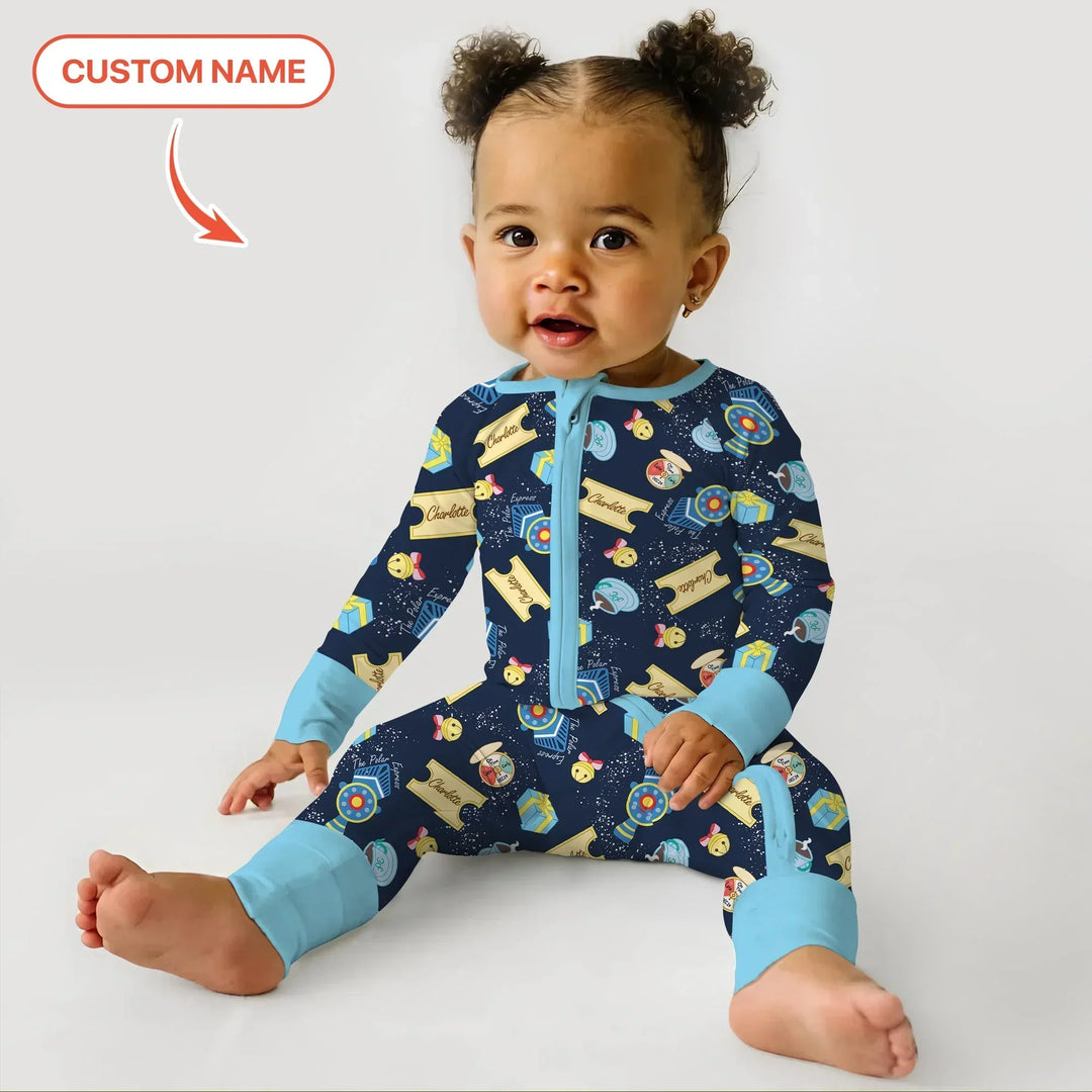 Express Train Christmas Bamboo Convertible Zippy