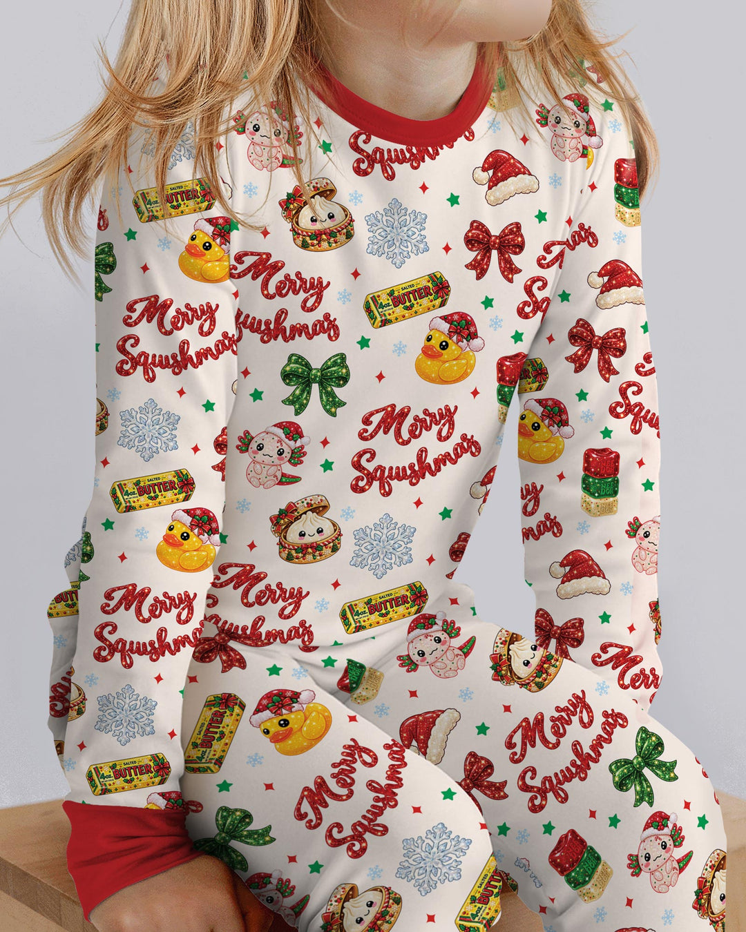 Merry Squishmas Bamboo Two Piece Long Sleeve Pajama Set