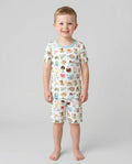 Bible ABC Alphabet Bamboo Two Piece Short Sleeve Shorts Pajama Set