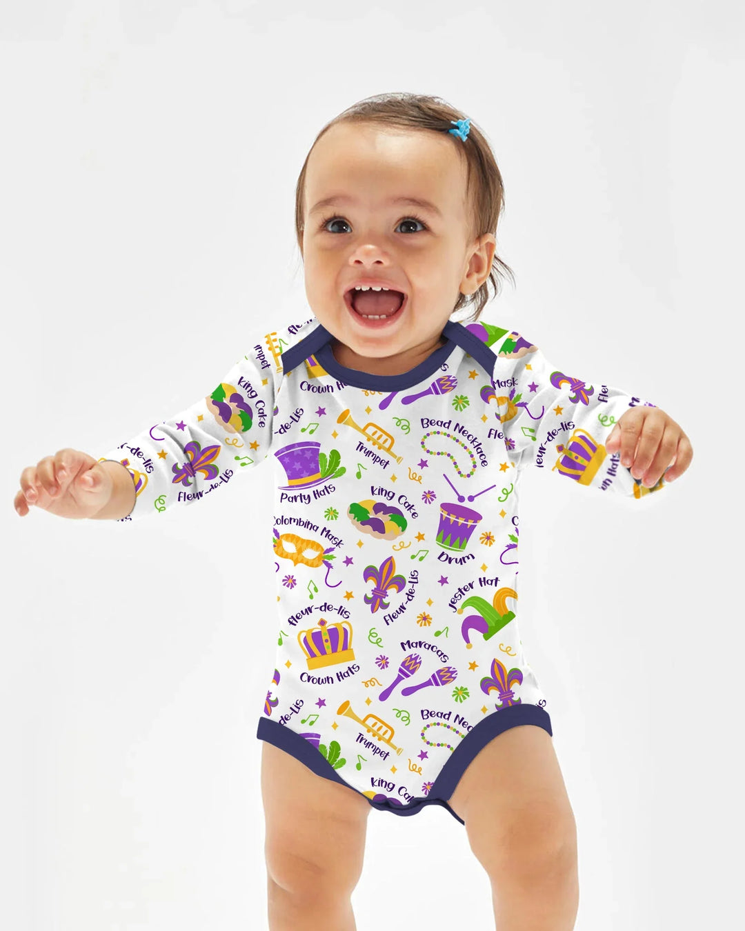 Mardi Gras Family Matching Bamboo Bodysuit