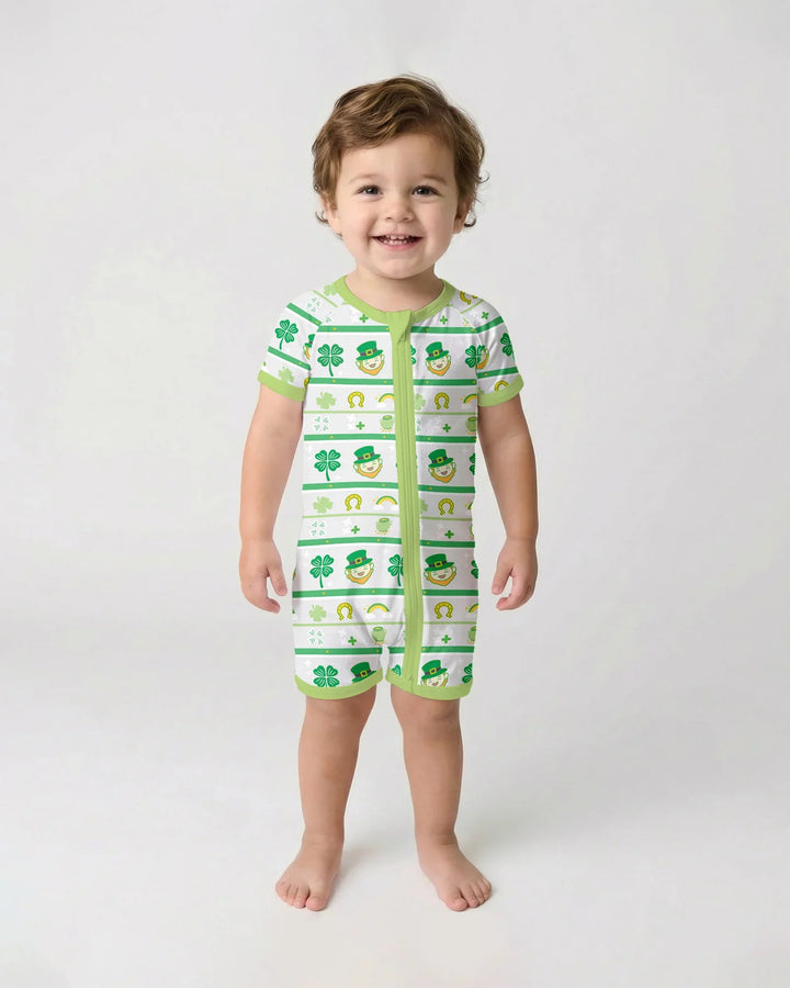 Happy Saint Patrick's Day Bamboo Shorty Zippy