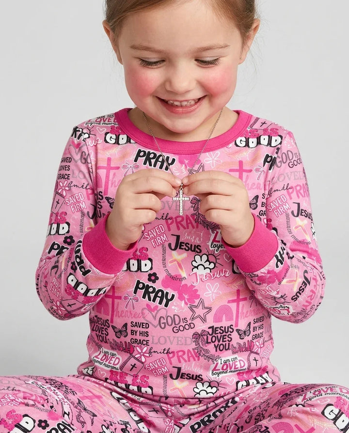 Template Bamboo Two Piece Long Sleeve Pyjamas Set