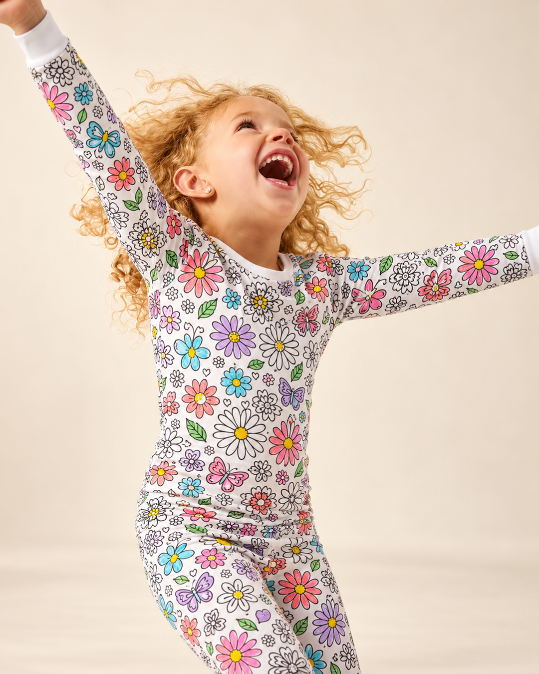 All Colorable Bamboo Two Piece Long Sleeve Pyjamas Set