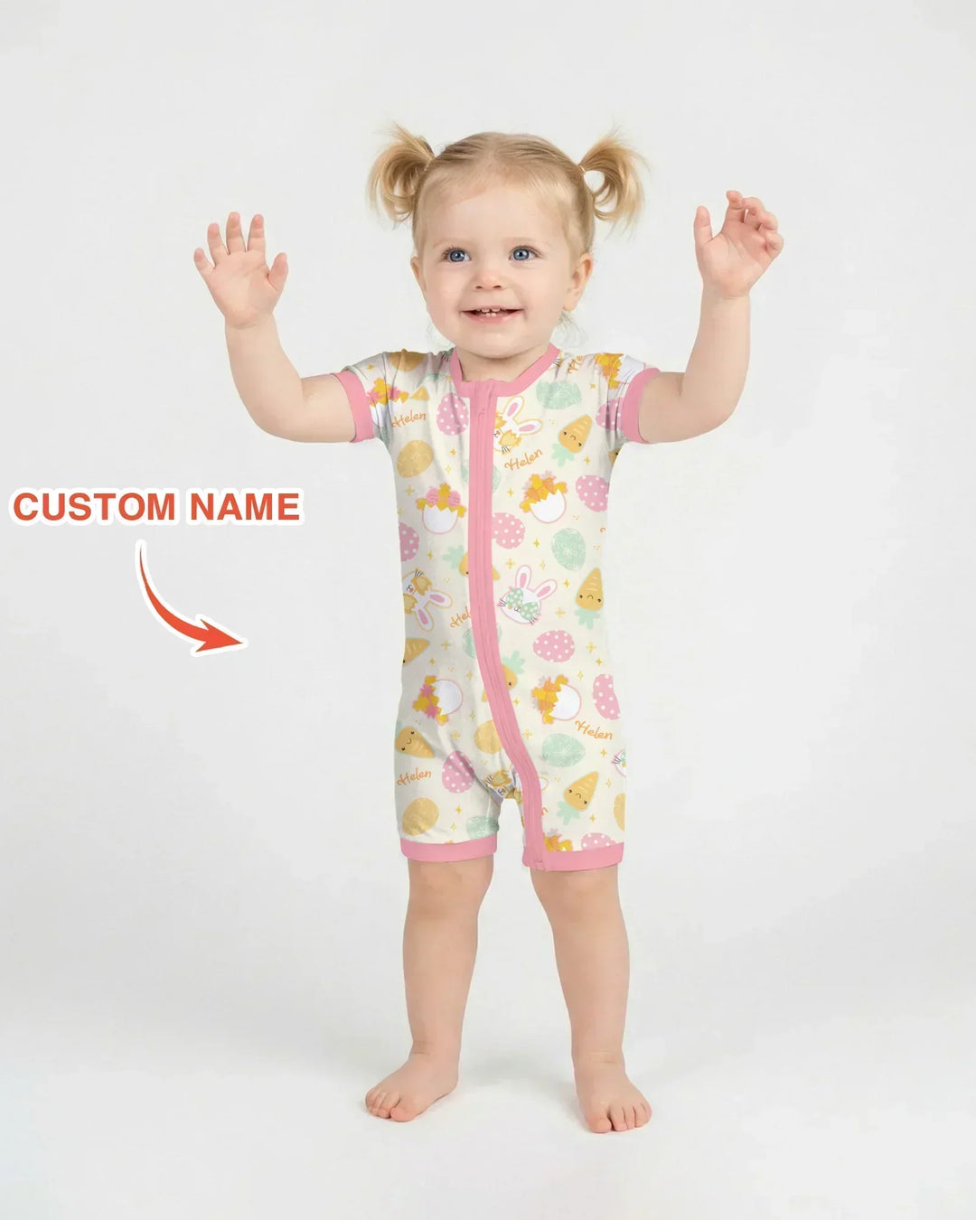 Retro Easter Bamboo Shorty Zippy