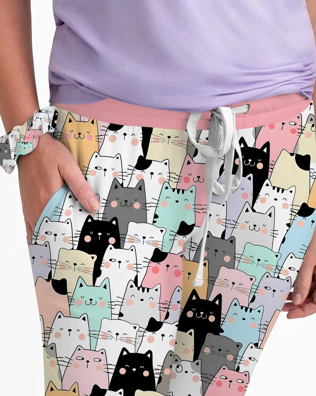 Purrfect Crowd Bamboo Women Pajama Set
