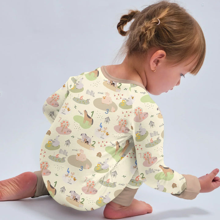 Farm Animal Counting Bamboo Convertible Zippy