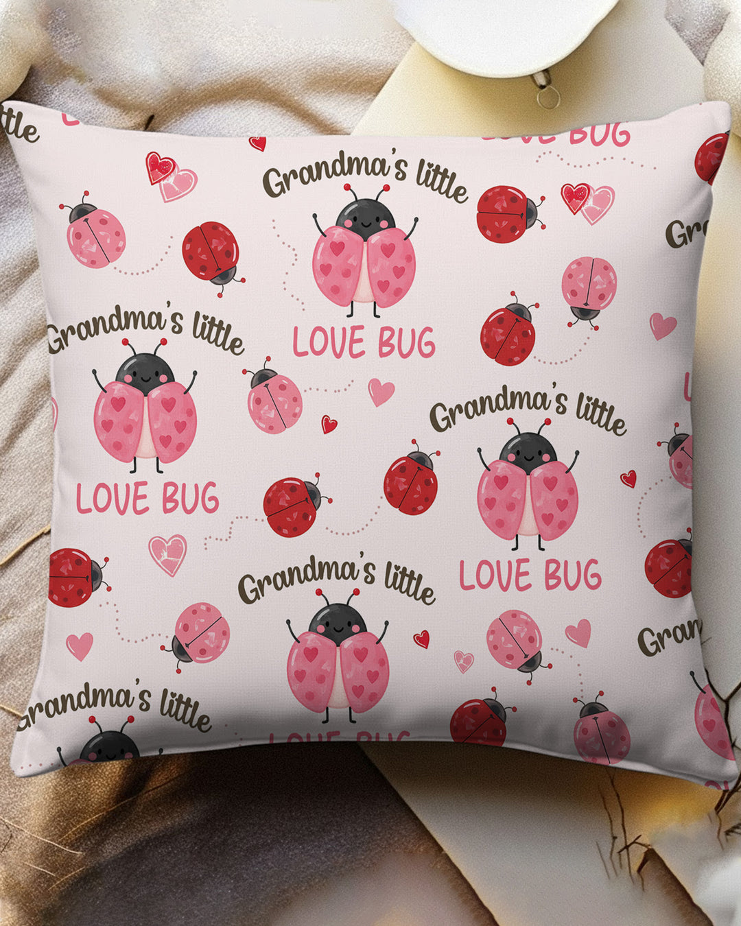 Grandma's Little Love Bug Bamboo Pillow Case