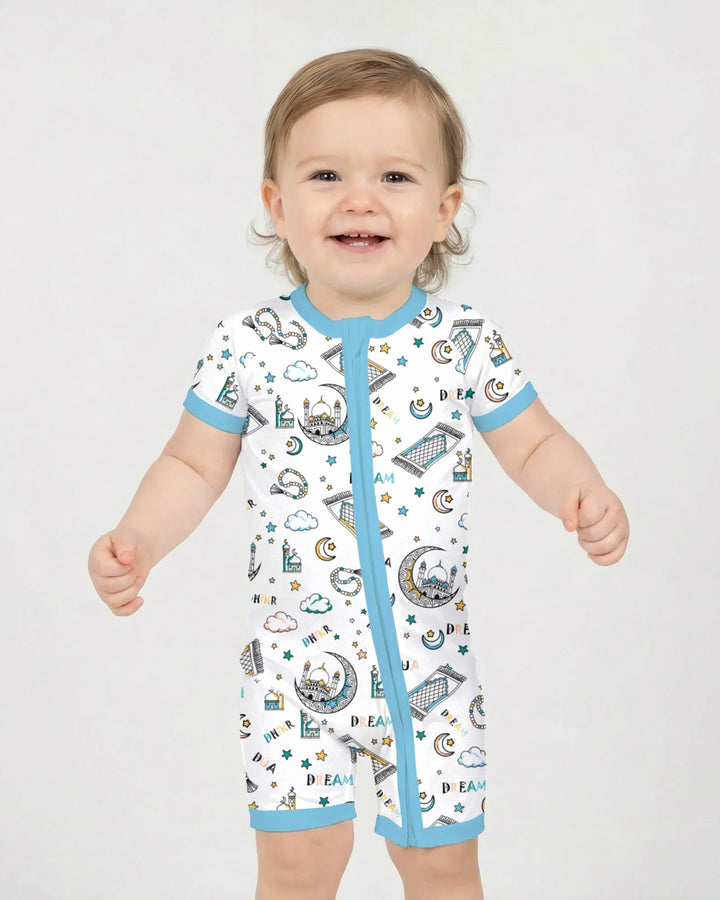 Dua, Dhikr, Dream Matching Family Bamboo Shorty Zippy