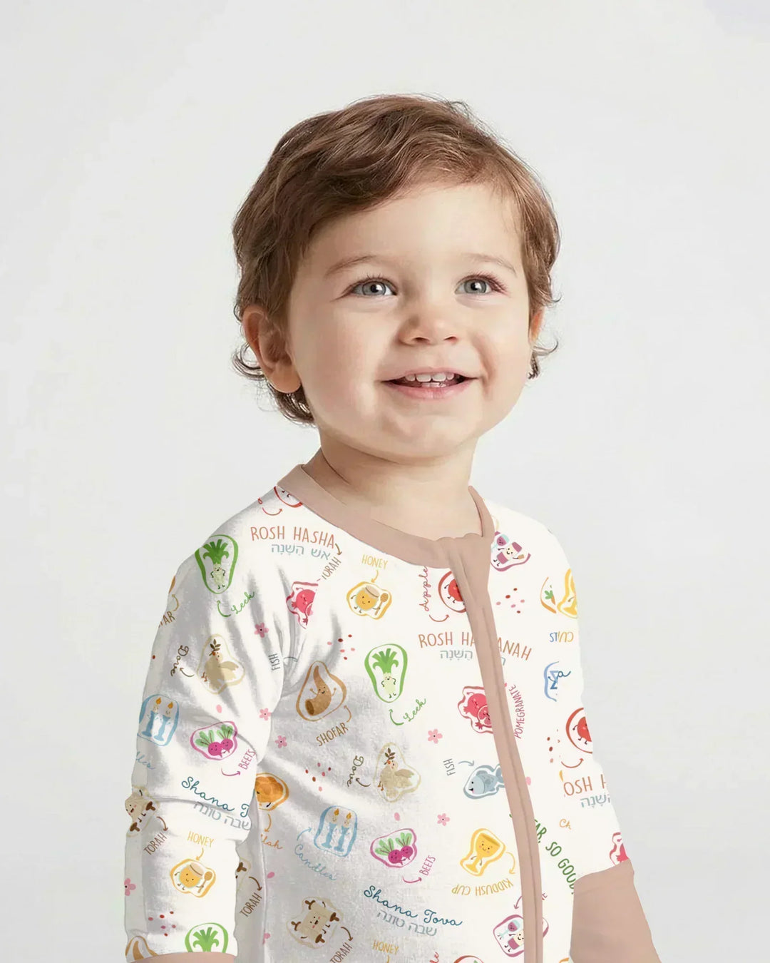 Happy Rosh Hashanah Bamboo Convertible Zippy