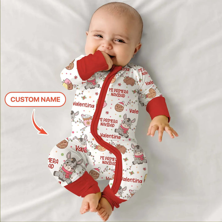 Mi Primera Navidad Custom Name Convertible Zippy , Mi Primera Navidad Custom Name Convertible Zippy - 0-3M
