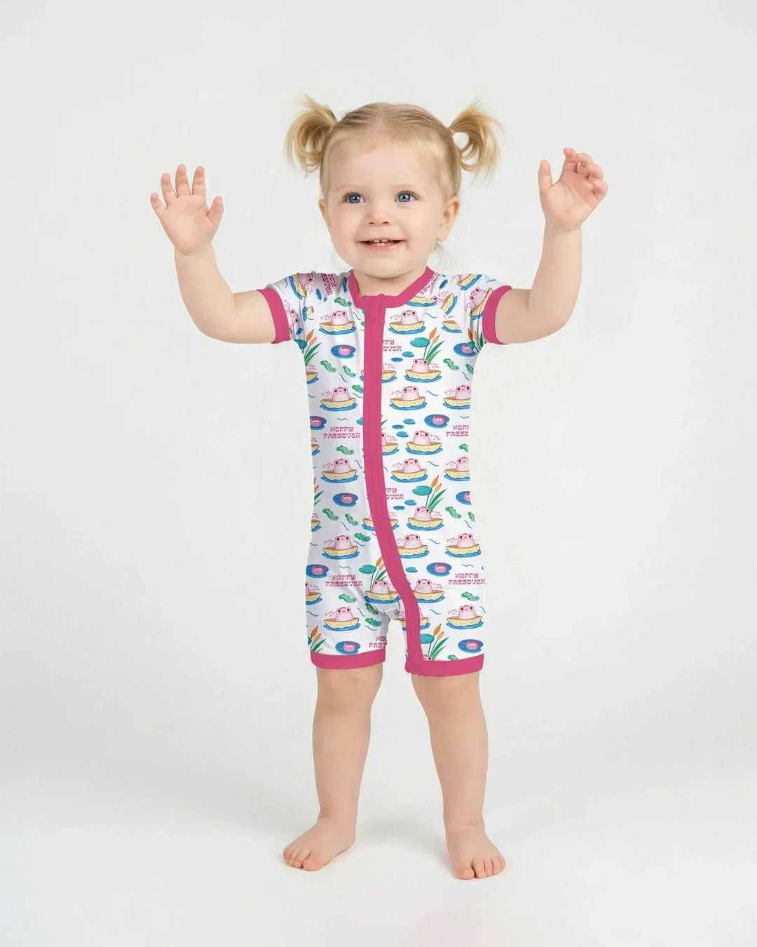 Hoppy Passover Family Matching Bamboo Shorty Zippy