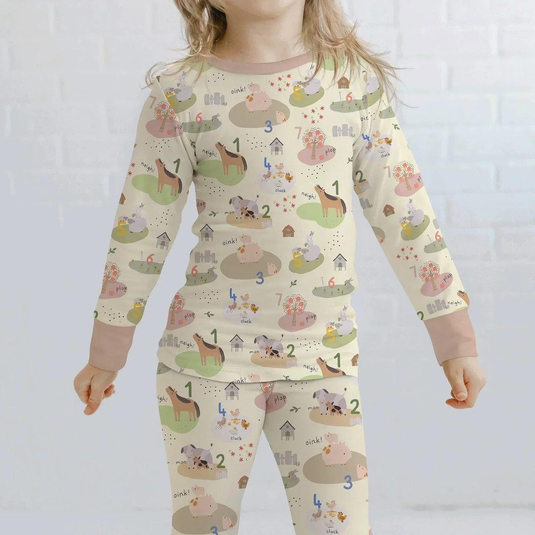 Farm Animal Counting Bamboo Convertible Zippy