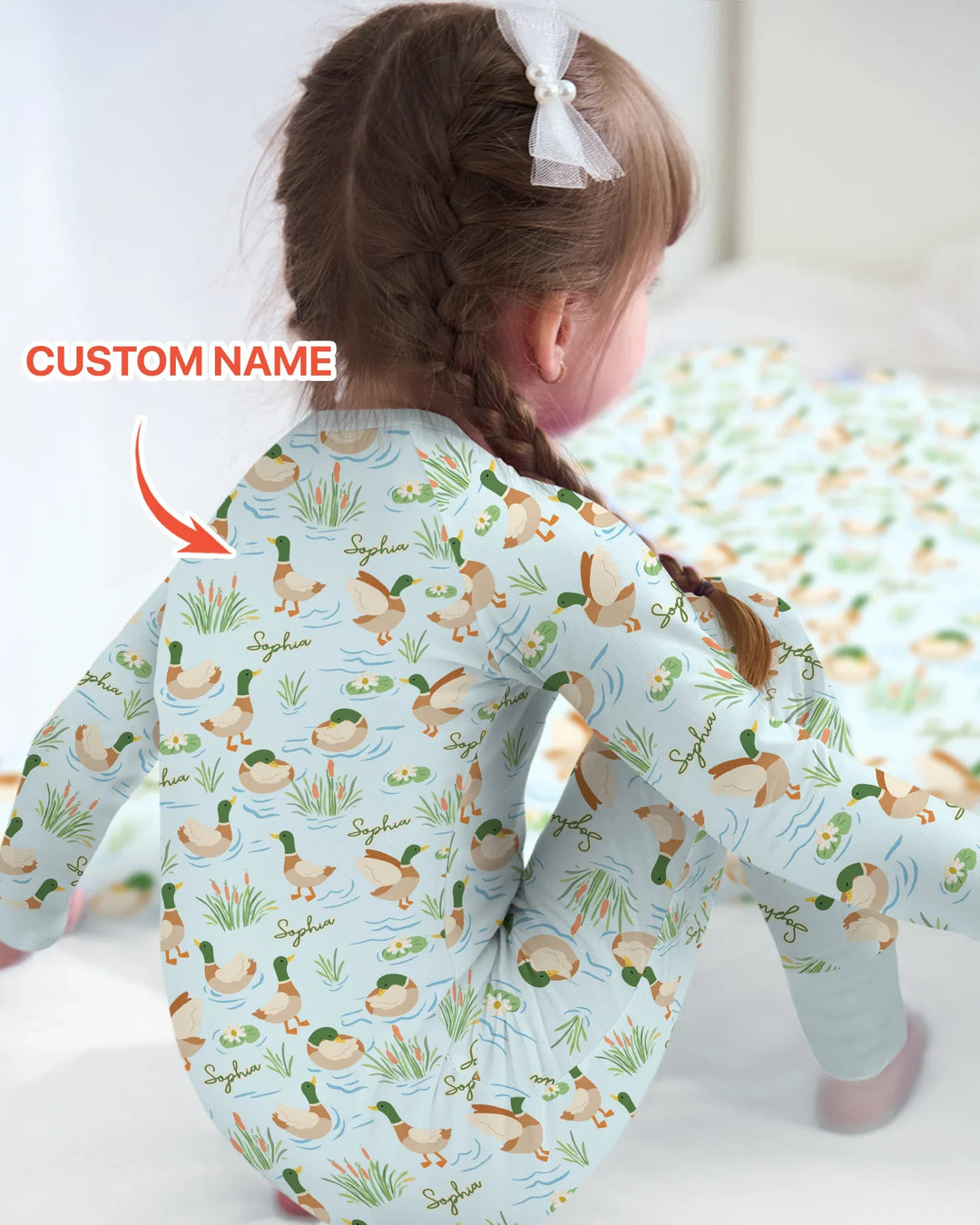 Personalized Mallard Duck Bamboo Convertible Zippy
