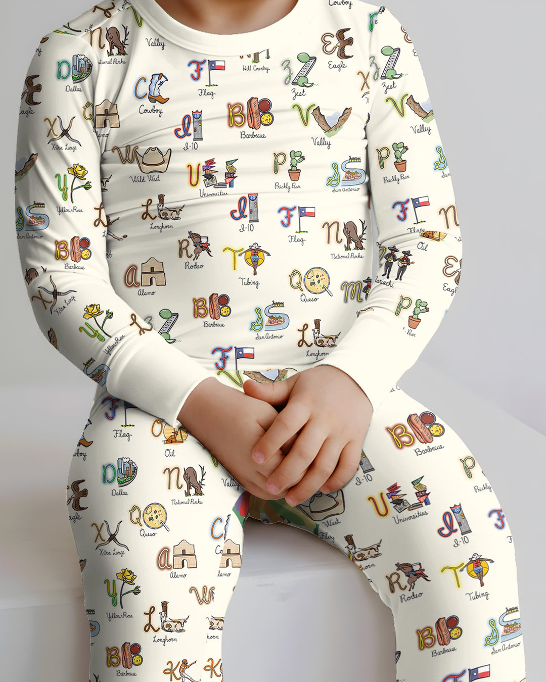 Template Bamboo Two Piece Long Sleeve Pyjamas Set