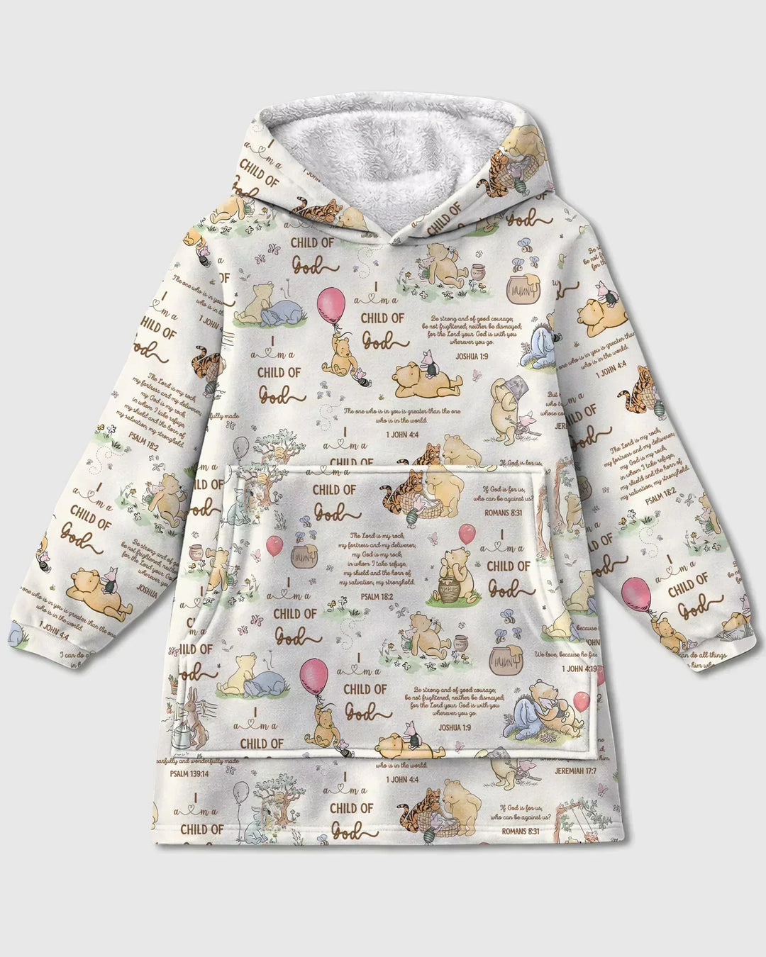 Child of God Whimsy Woodland Wearable Bamboo Blanket Hoodie