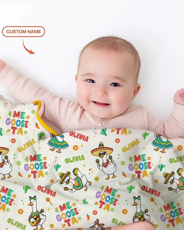 Custom name Me Goose-ta Bamboo Blanket