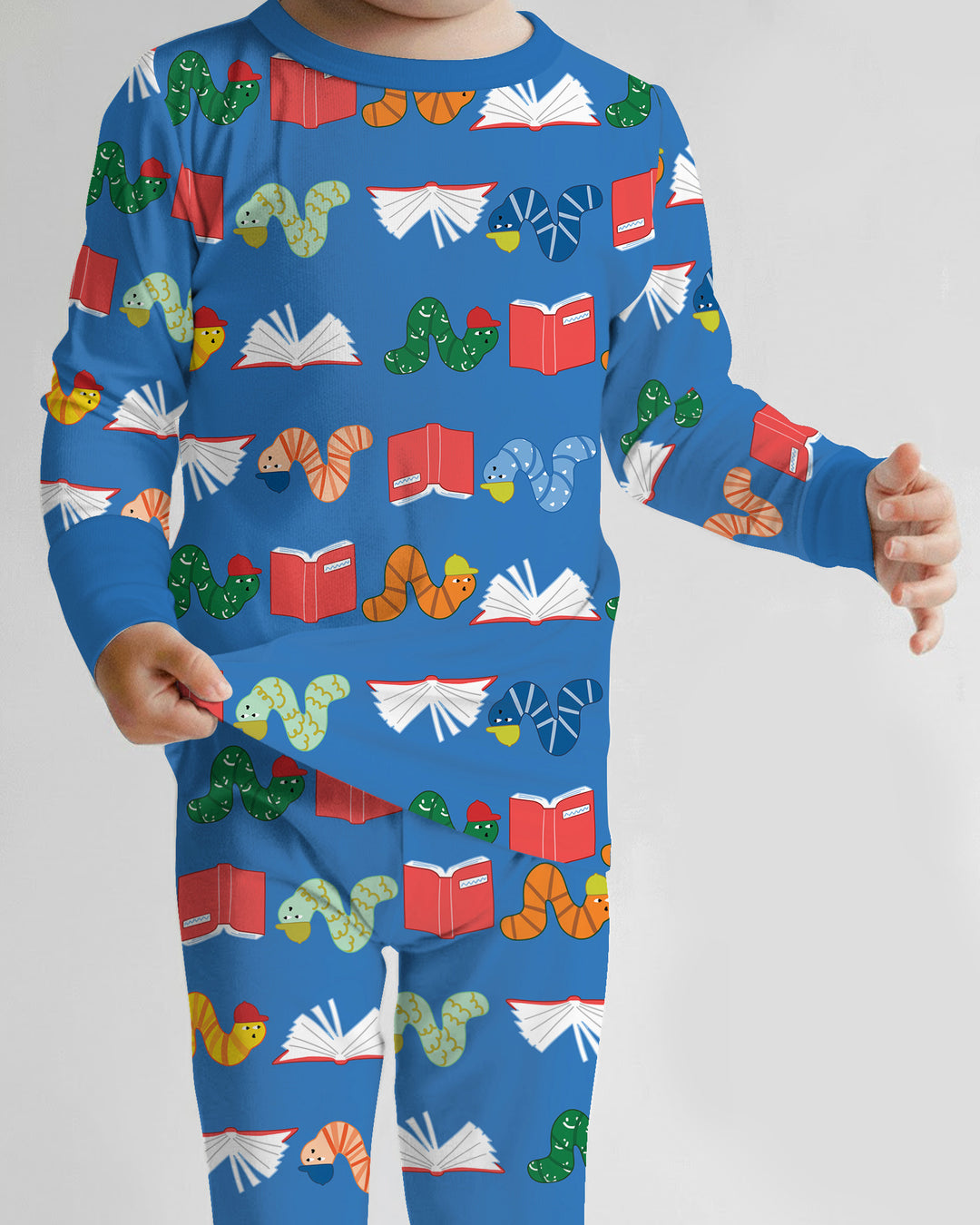 Bookworm Family Matching Bamboo Two Piece Long Sleeve Pajama Set