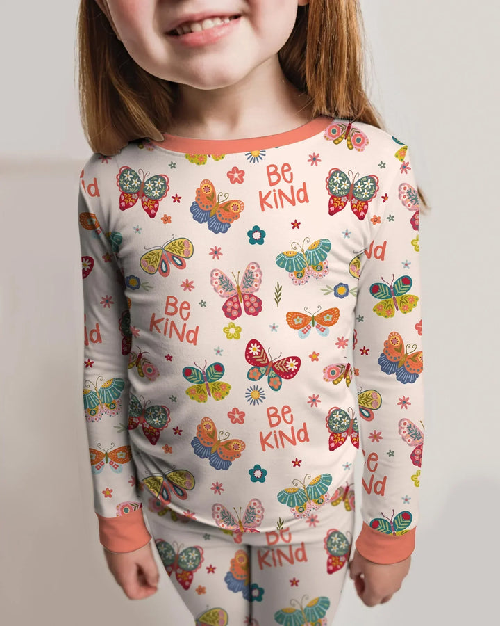 Template Bamboo Two Piece Long Sleeve Pyjamas Set