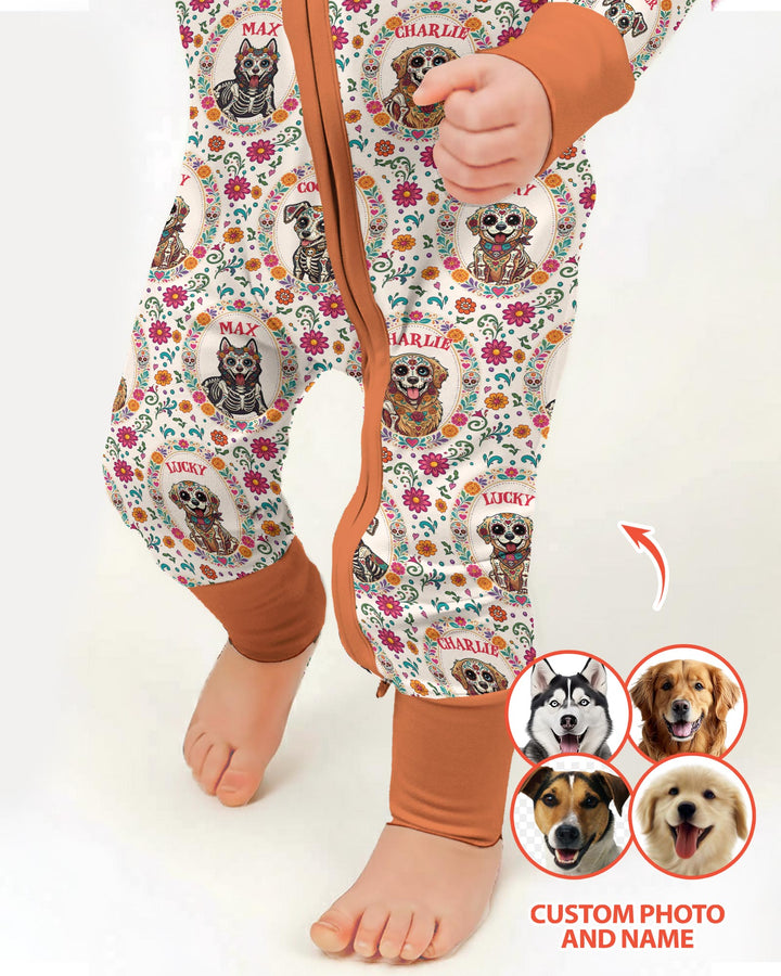 Hispanic Floral Dog Bamboo Convertible Zippy