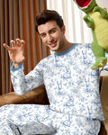 Easter Chinoiserie Toile de Jouy Bamboo Men's Pajama Set