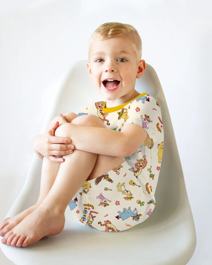 Let's Fiesta Bamboo Two Piece Short Sleeve Shorts Pajama Set