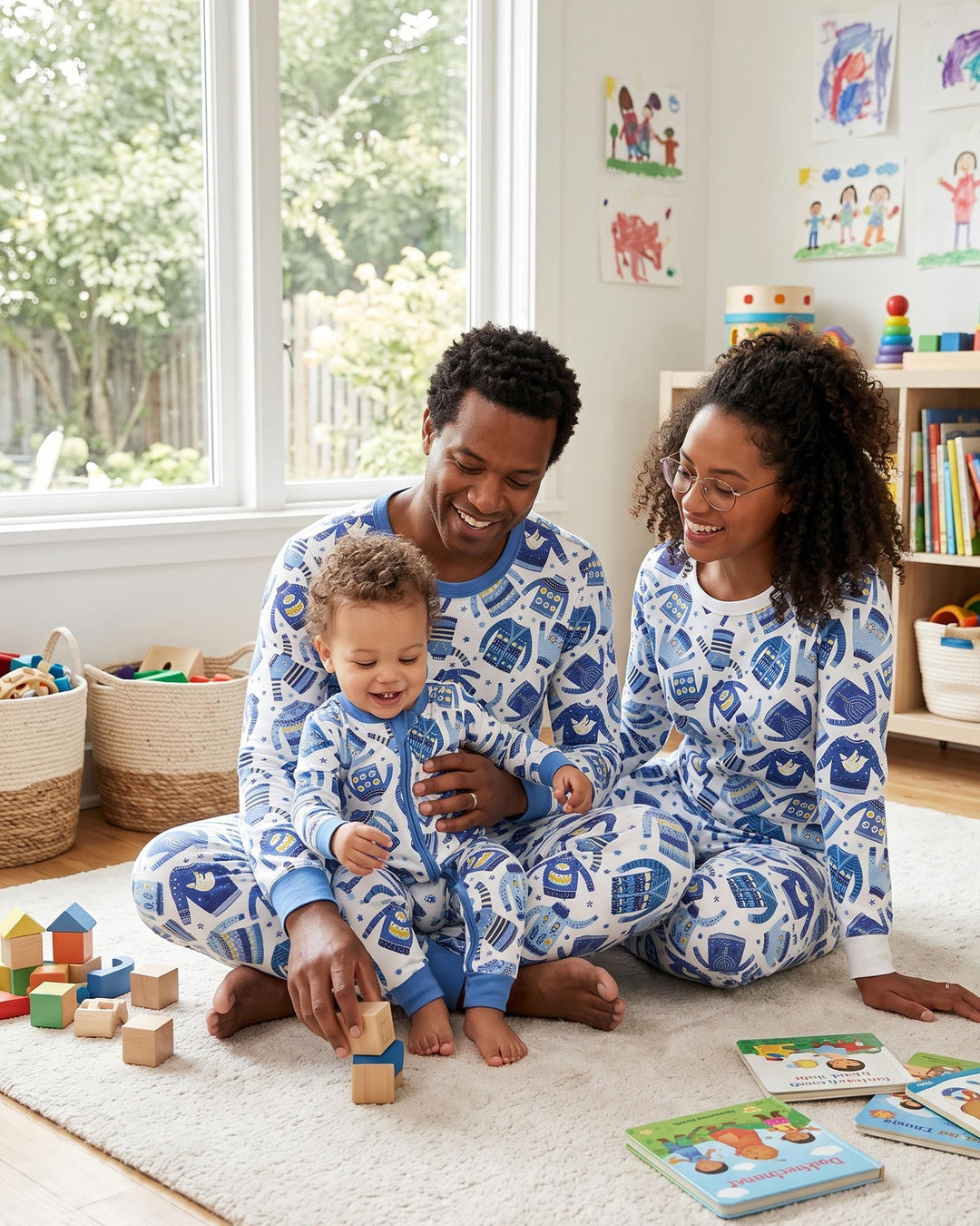 Cute Hanukkah Jumpers Bamboo Convertible Zippy