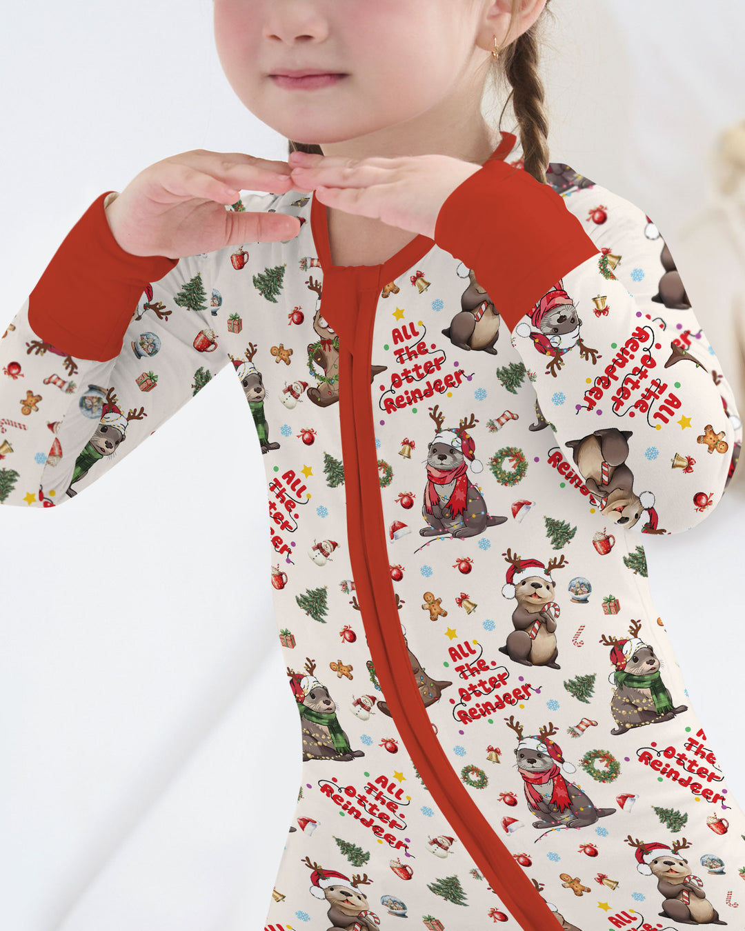 All The Otter Reindeer Bamboo Convertible Zippy