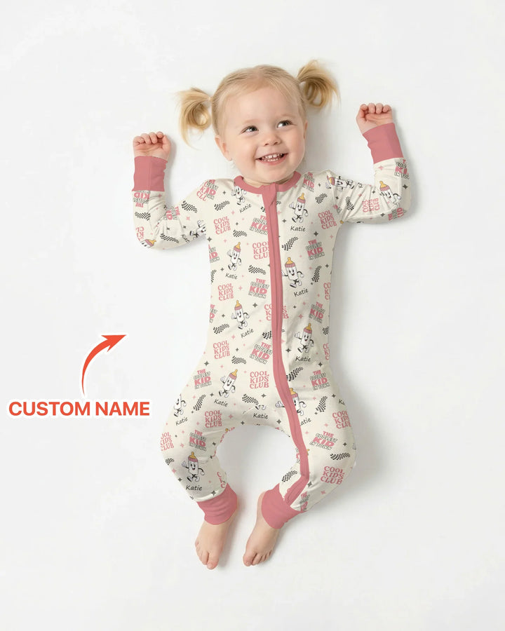 Custom Name Cool Club Daddy & Me Matching Bamboo Convertible Zippy
