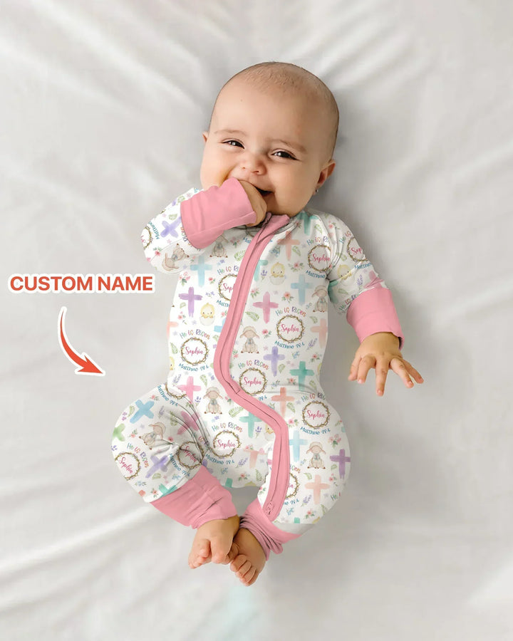 He Is Risen Personalized Bamboo Convertible Zippy