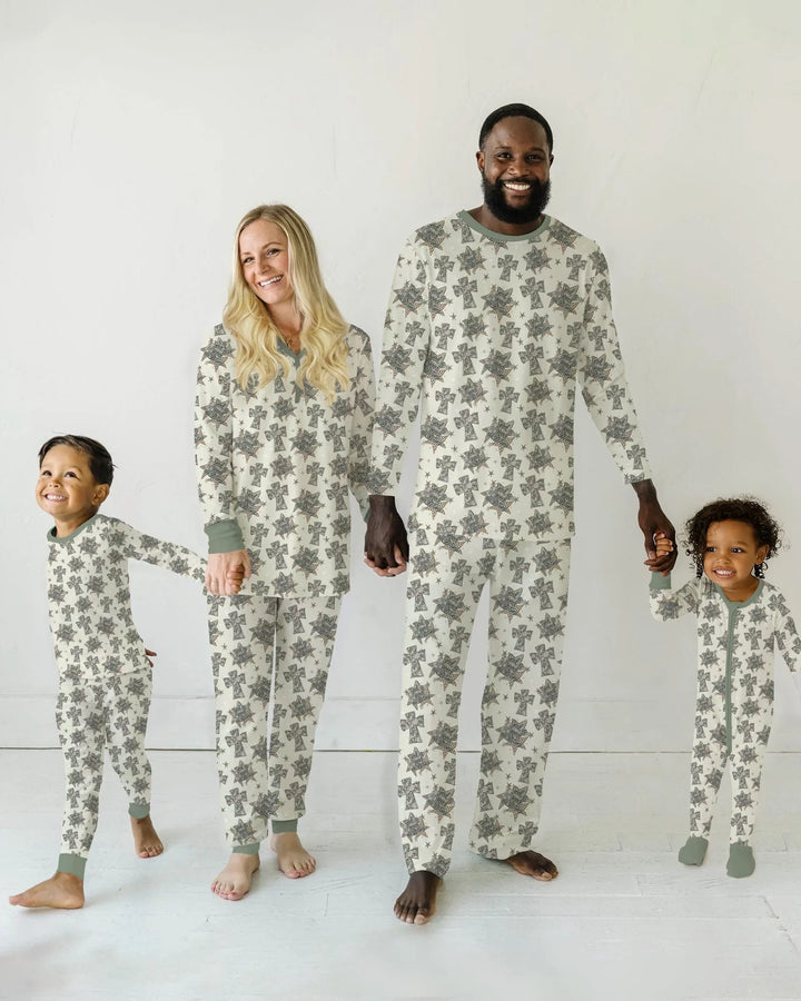 Template Bamboo Two Piece Long Sleeve Pyjamas Set