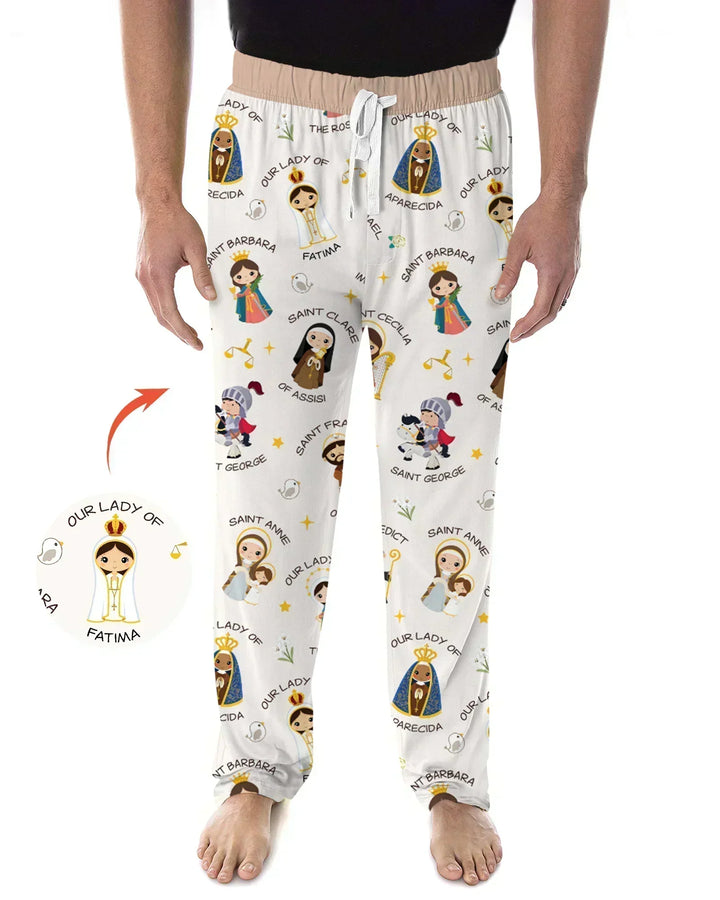 Pray For Us Family Matching Bamboo Men's Pajama Set