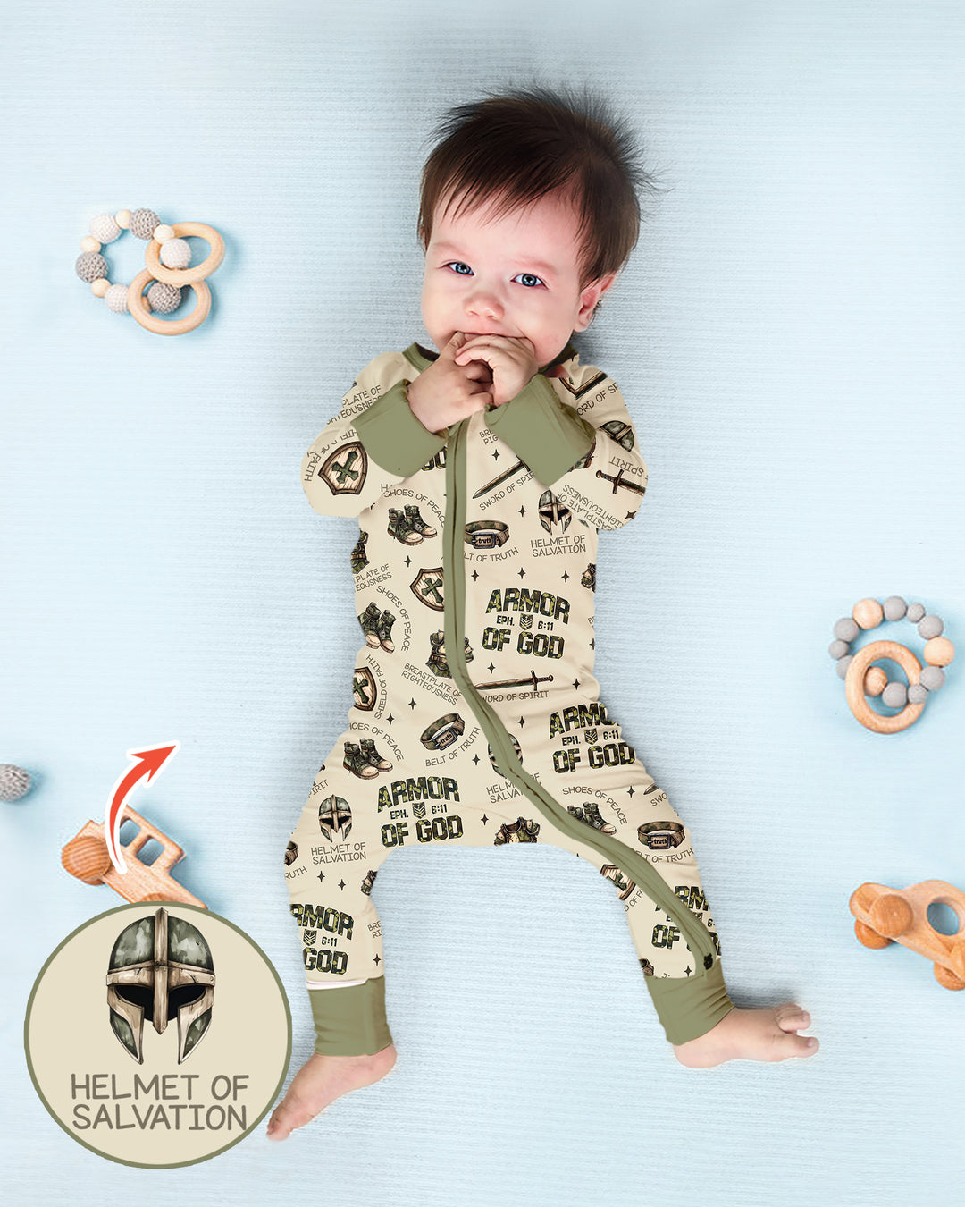 Camo Armor Of God Bamboo Convertible Zippy