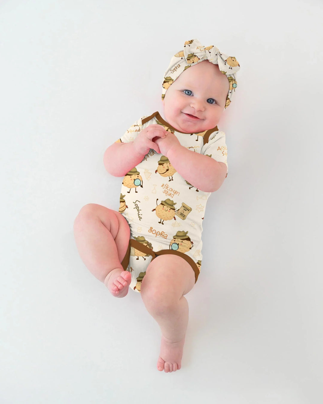 Custom Name Passover Afikoman Bamboo Bodysuit