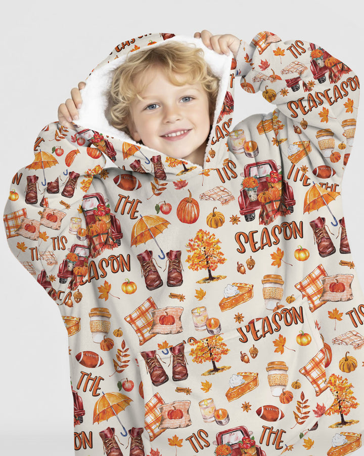 Fall Tis the Season Bamboo Blanket Hoodie