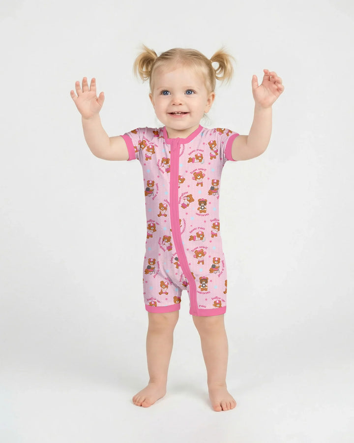 Born To Play Baseball Bamboo Shorty Zippy