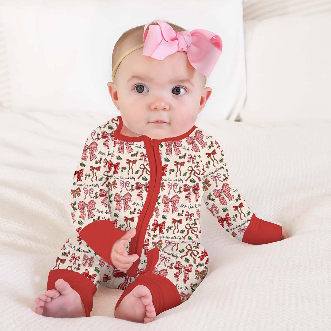 Coquette Christmas Bows Bamboo Convertible Zippy