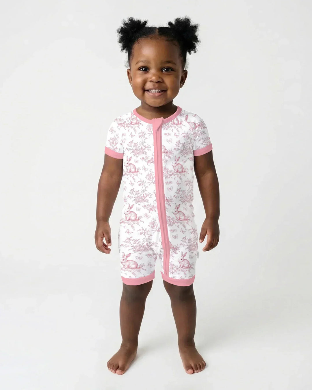 Easter Chinoiserie Toile de Jouy Bamboo Shorty Zippy