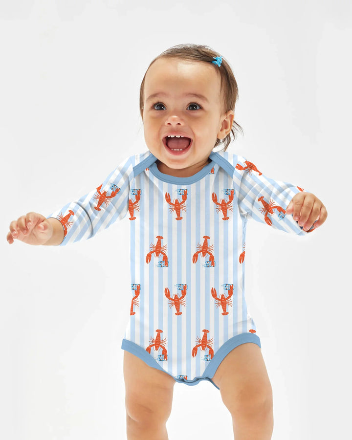 Custom Name Crawfish Beer Season Bamboo Bodysuit