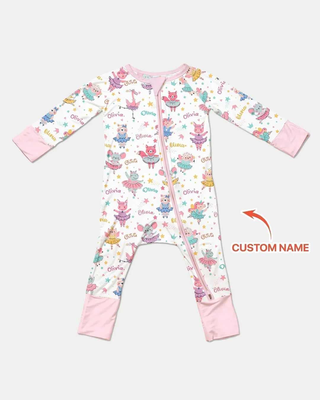 Fairy Friends Ballet Custom Name Bamboo Convertible Zippy
