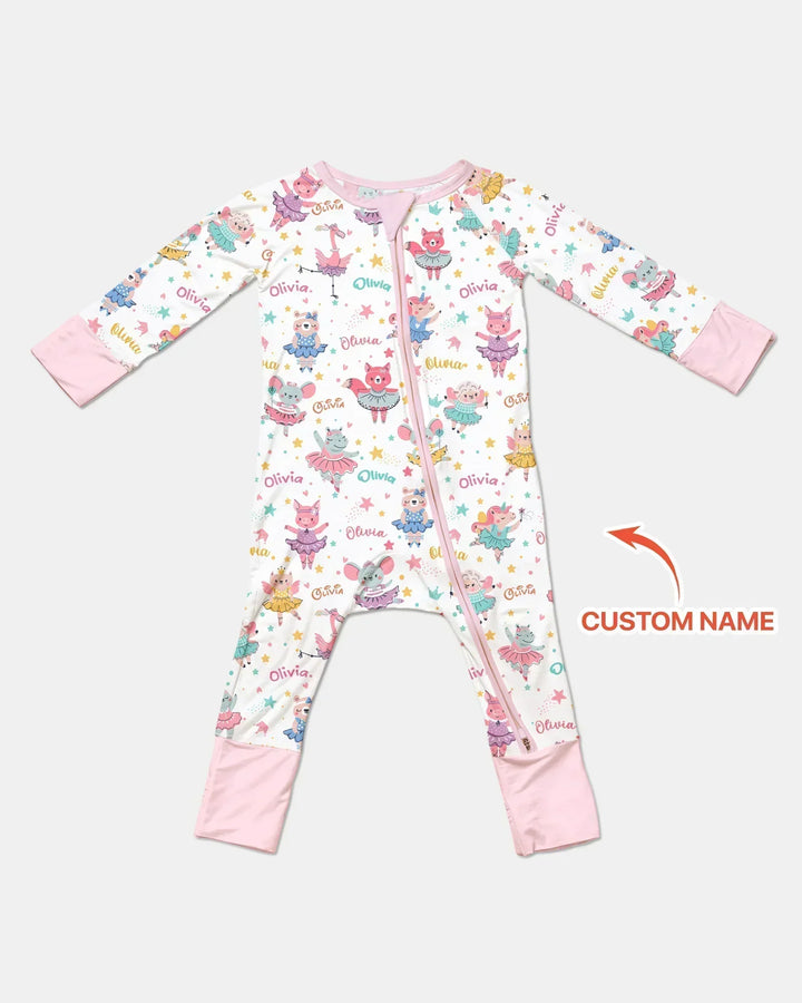 Fairy Friends Ballet Custom Name Bamboo Convertible Zippy
