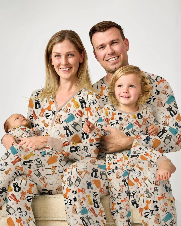 Goofy Mischief Cat Family Matching Bamboo Convertible Zippy