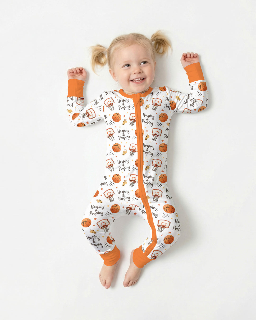 Funny Basketball Hooping & Pooping Bamboo Convertible Zippy