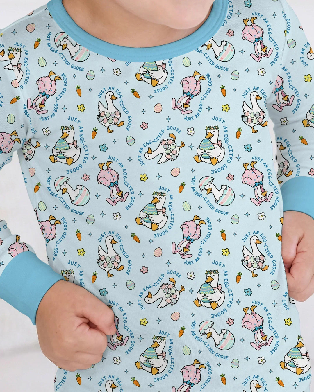 Easter Silly Goose Bamboo Two Piece Long Sleeve Pajama Set