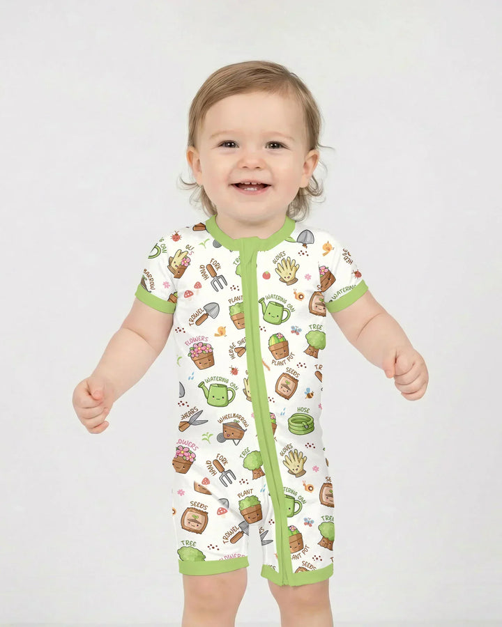 Kawaii Garden Crew Bamboo Shorty Zippy
