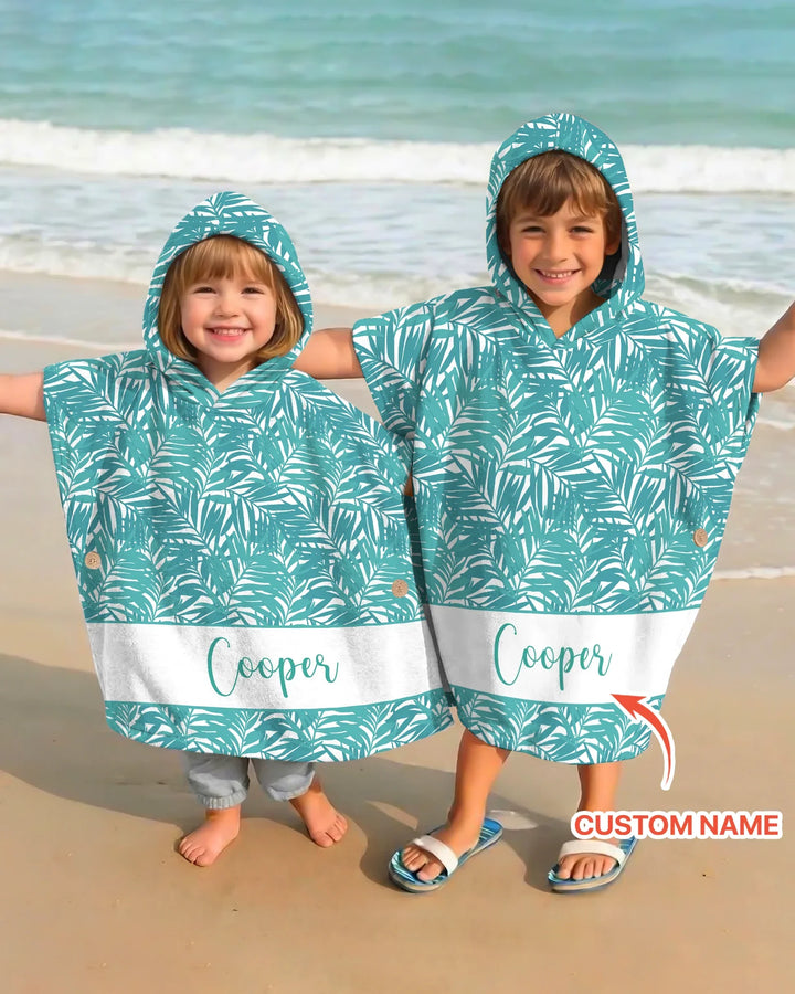 Custom Photo Print Dog Bamboo Swim Poncho